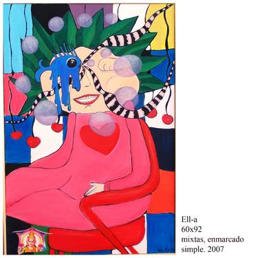 Original Dada Fantasy Paintings by Eva Mirror