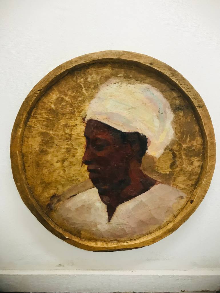 Original Abstract Women Painting by Eugene  Akwasi Mfum