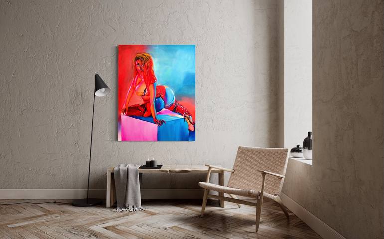 Original Contemporary Women Painting by Eugene  Akwasi Mfum