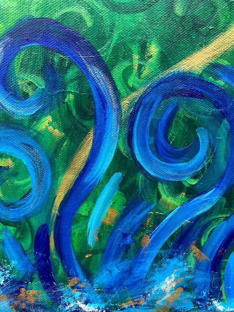 Original Abstract Outer Space Painting by Kate Alexandra Priestley