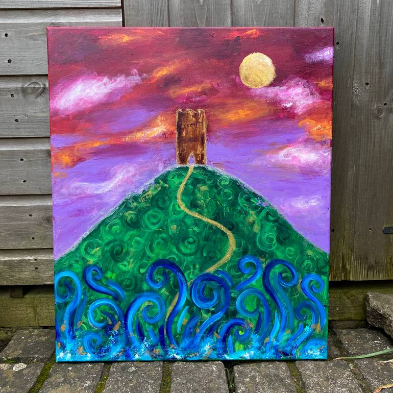 Original Abstract Outer Space Painting by Kate Alexandra Priestley