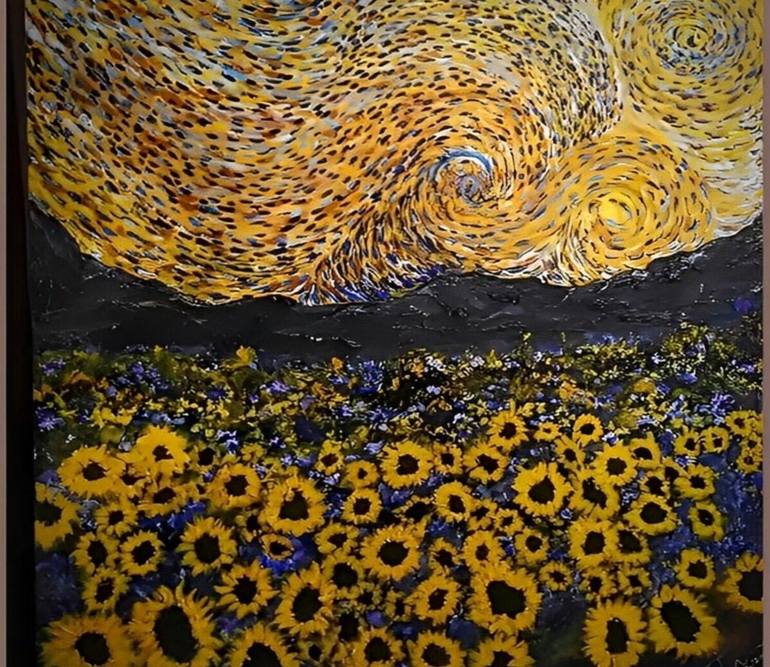 Original Abstract Expressionism Abstract Painting by Tasmia Nehreen Ahmed