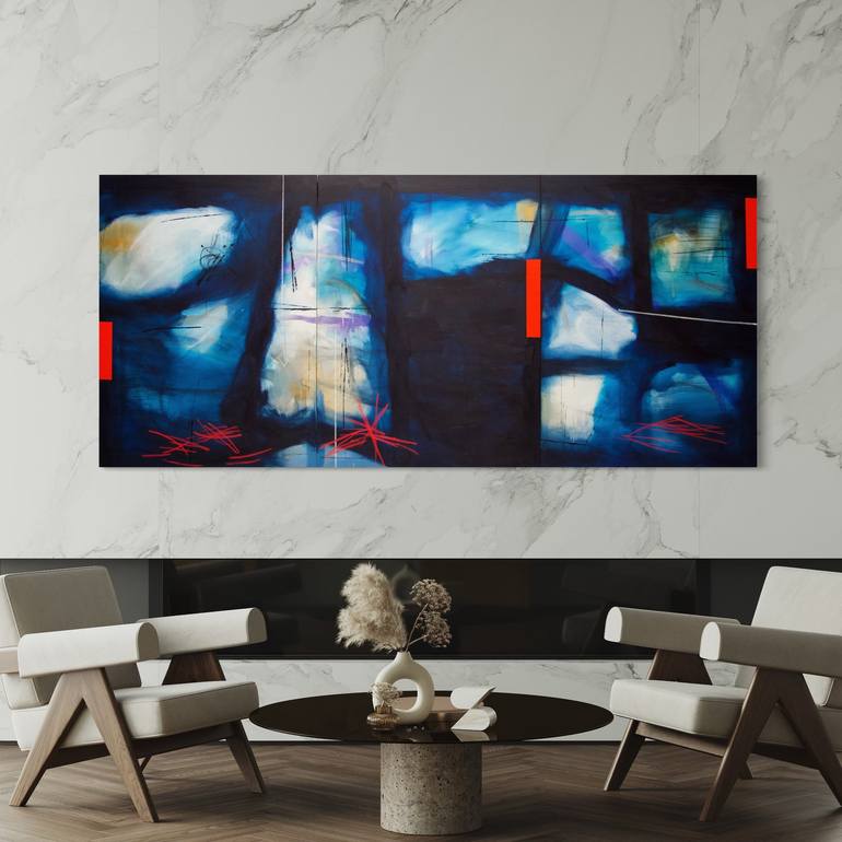 Original Abstract Painting by Fontaine Scarelli