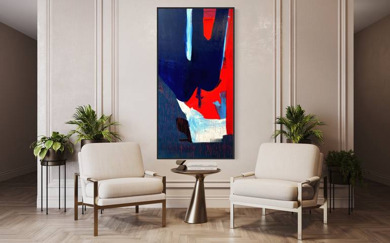 Original Abstract Expressionism Abstract Painting by Fontaine Scarelli