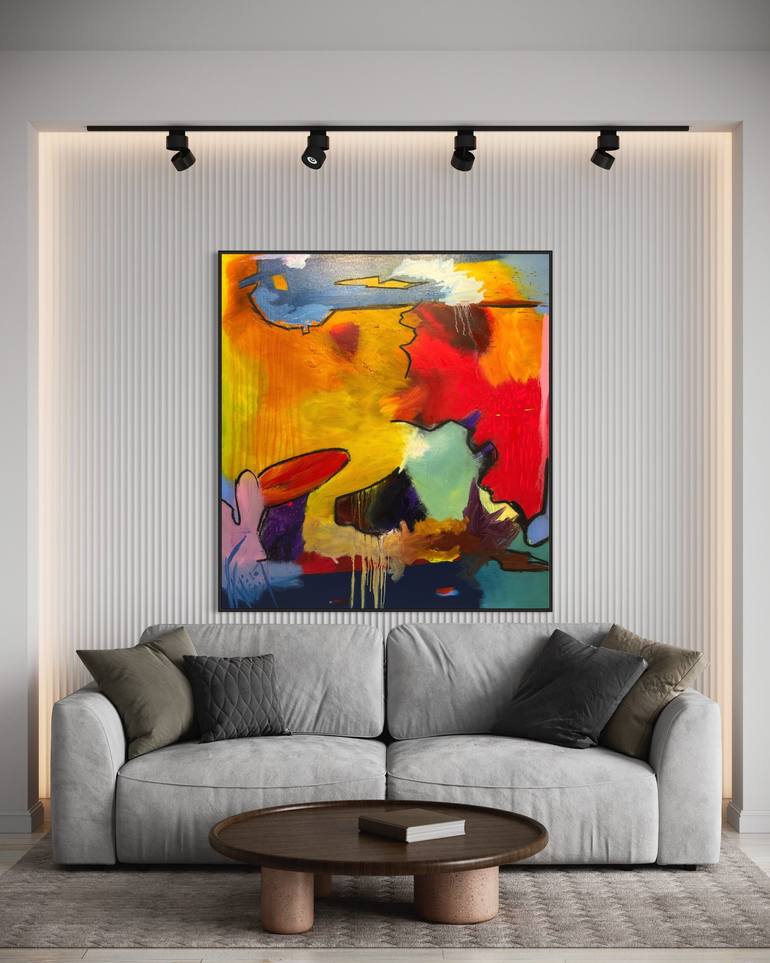 Original Abstract Painting by Fontaine Scarelli