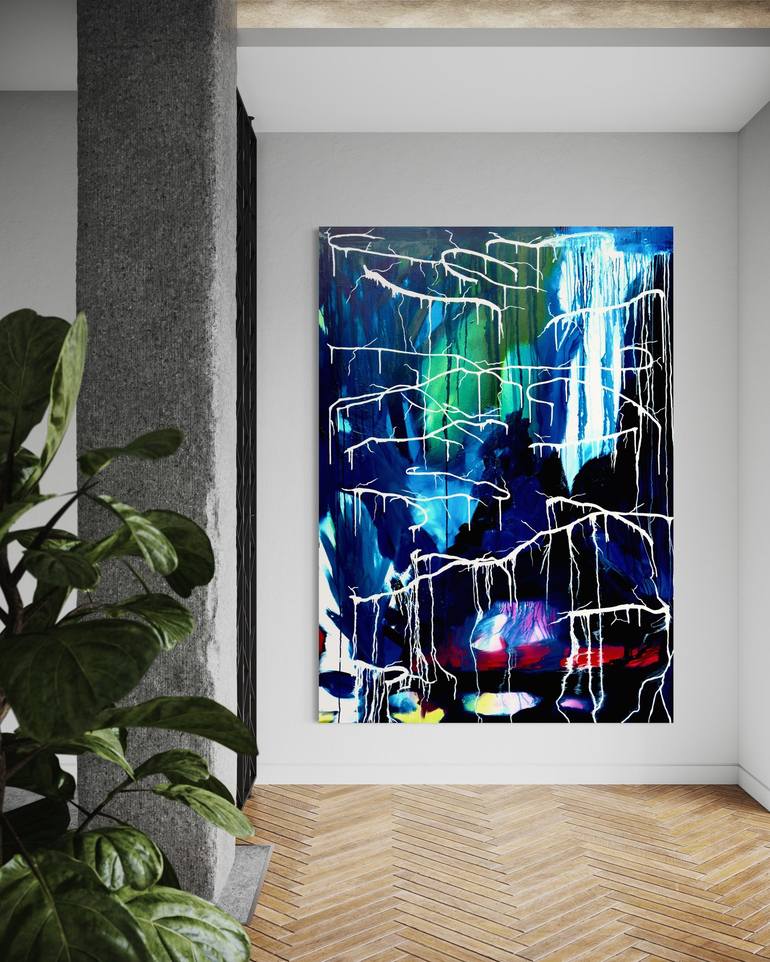 Original Abstract Painting by Fontaine Scarelli