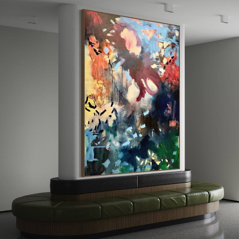 Original Abstract Expressionism Abstract Painting by Fontaine Scarelli