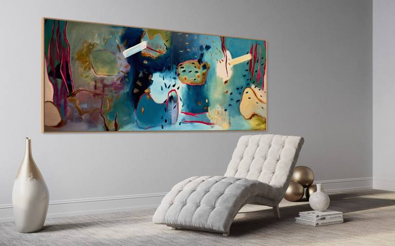 Original Abstract Expressionism Abstract Painting by Fontaine Scarelli