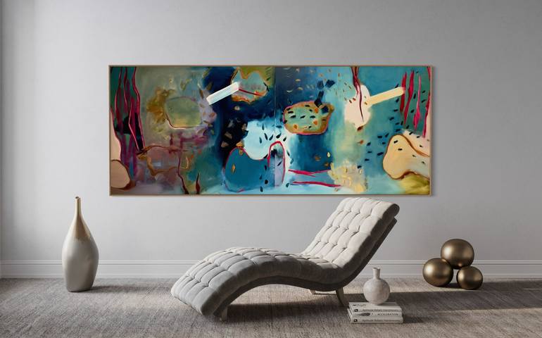 Original Abstract Expressionism Abstract Painting by Fontaine Scarelli