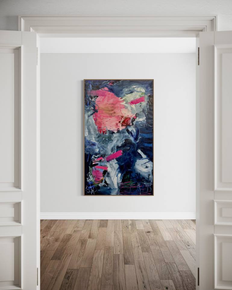 Original Abstract Expressionism Abstract Painting by Fontaine Scarelli