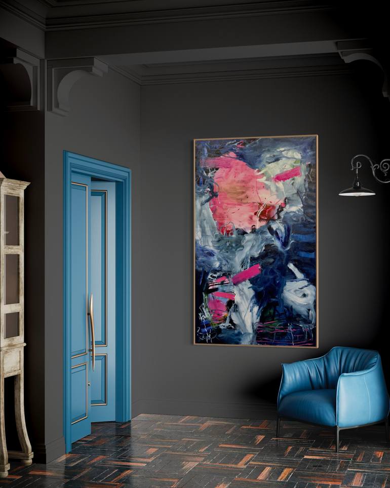 Original Abstract Expressionism Abstract Painting by Fontaine Scarelli