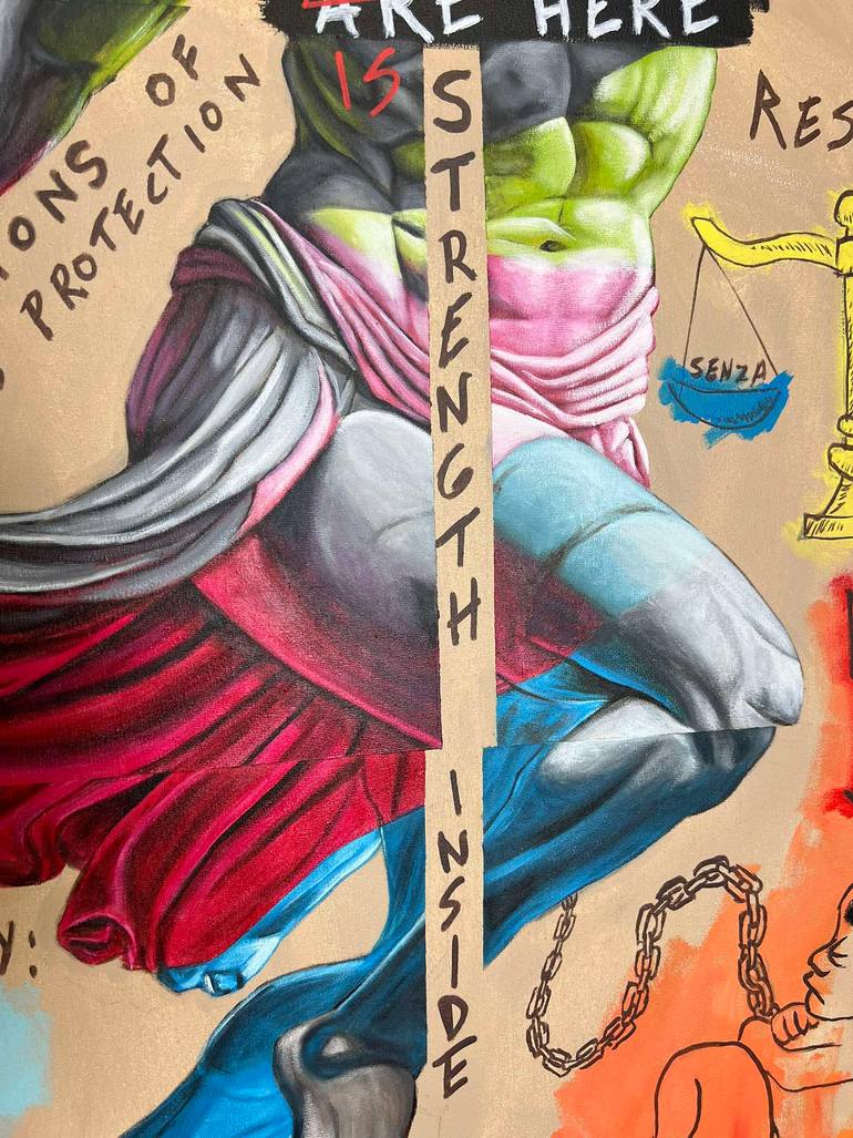 Original Contemporary Classical Mythology Painting by Nihan Yilmaz