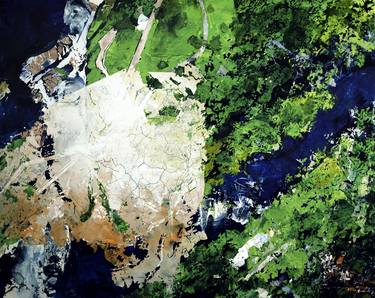 Original Abstract Aerial Paintings by Roy Kinzer