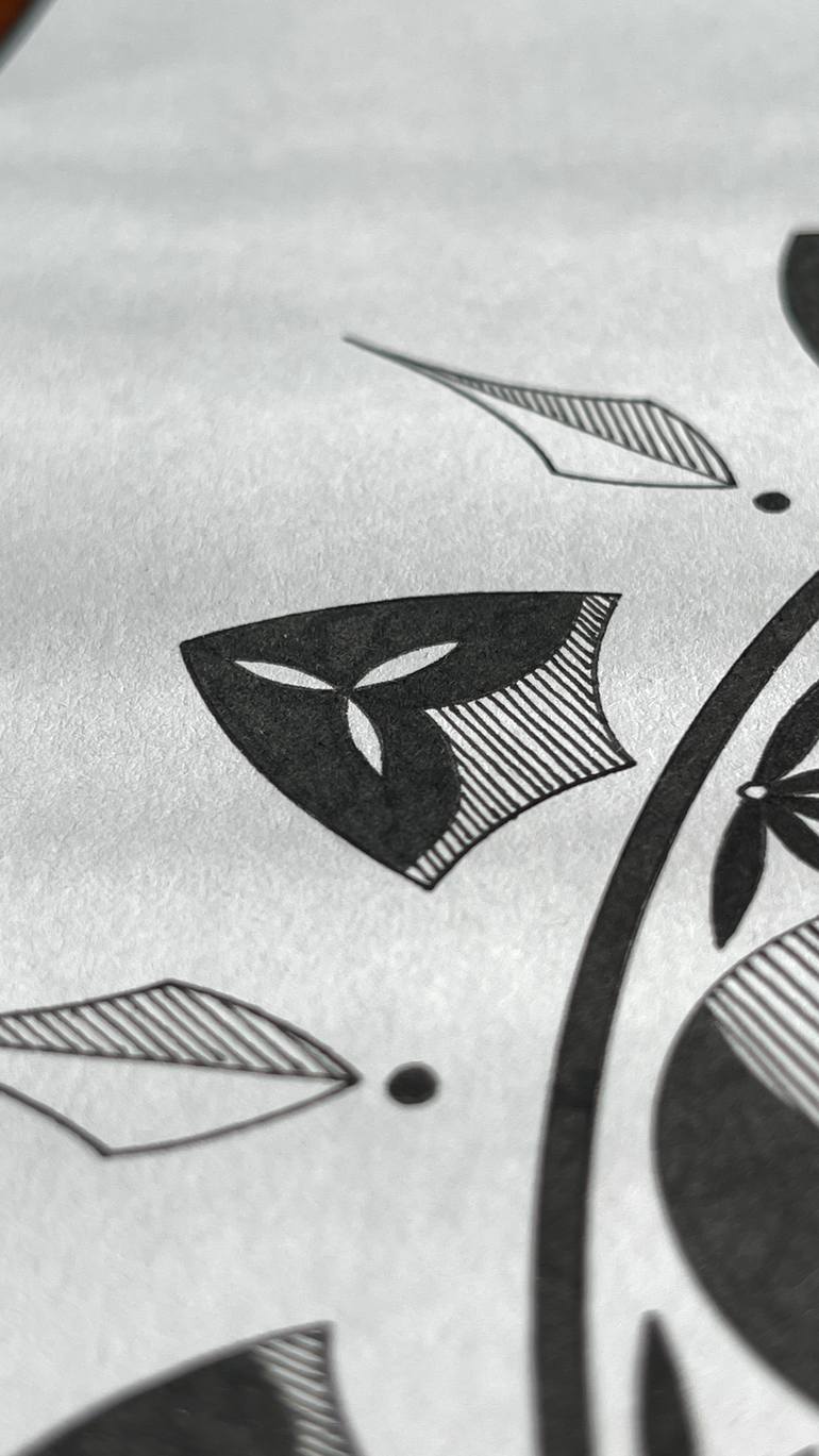 Original Abstract Nature Drawing by Vladyslav Shpychak