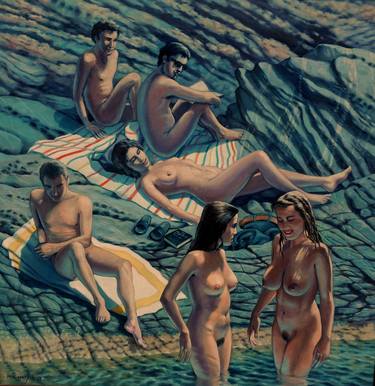 Original Figurative Nude Paintings by Max Mazzoli