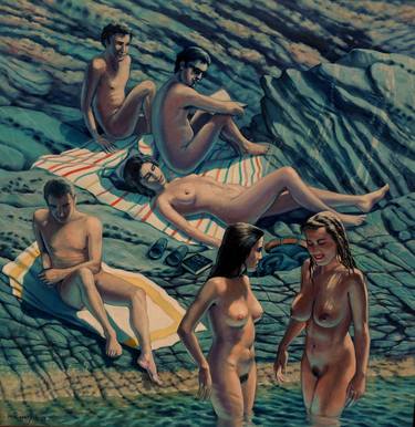 Print of Nude Paintings by Max Mazzoli