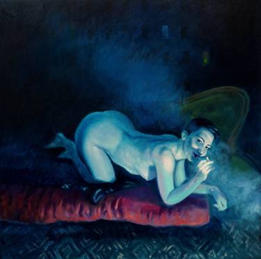 Original Figurative Erotic Paintings by Max Mazzoli