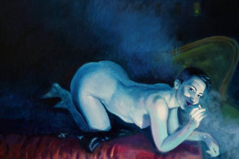 Original Erotic Painting by Max Mazzoli