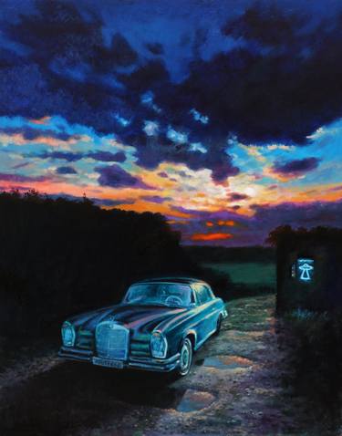 Print of Car Paintings by Max Mazzoli