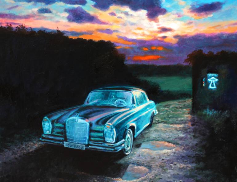Original Contemporary Car Painting by Max Mazzoli