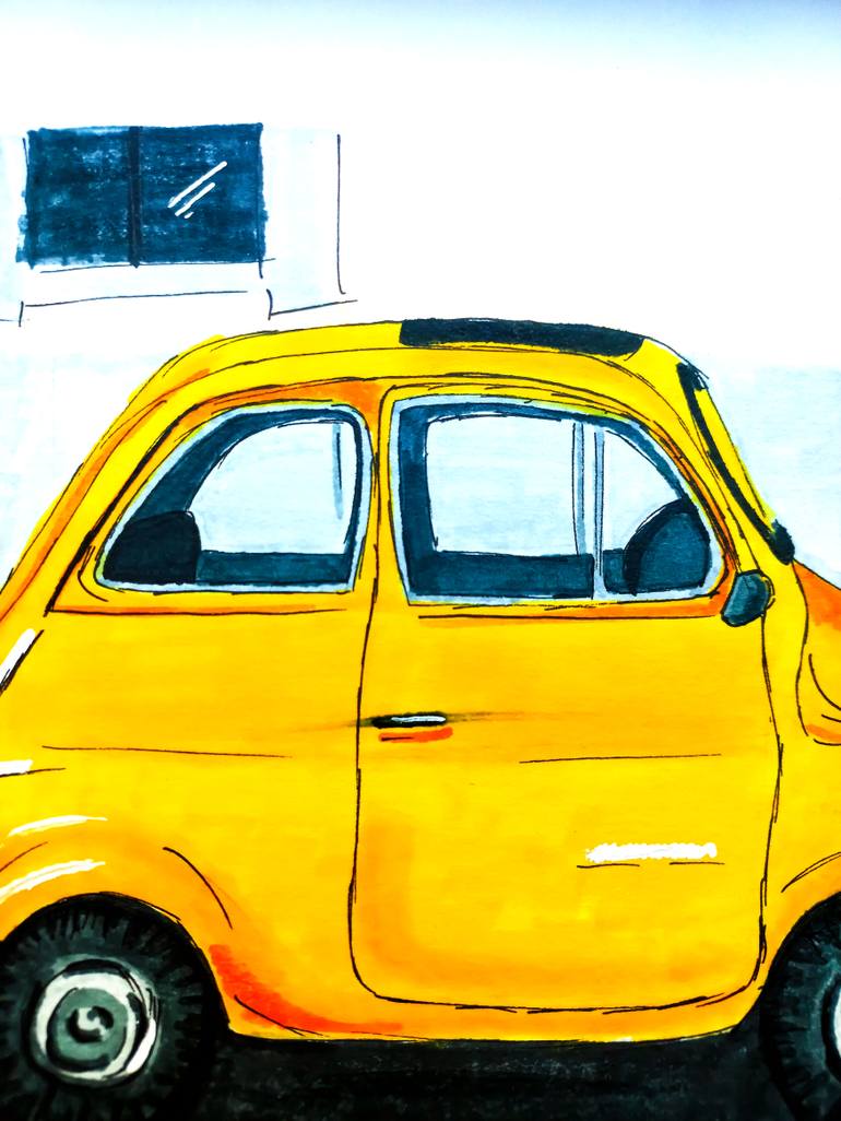 Original Illustration Transportation Drawing by Zefi Link