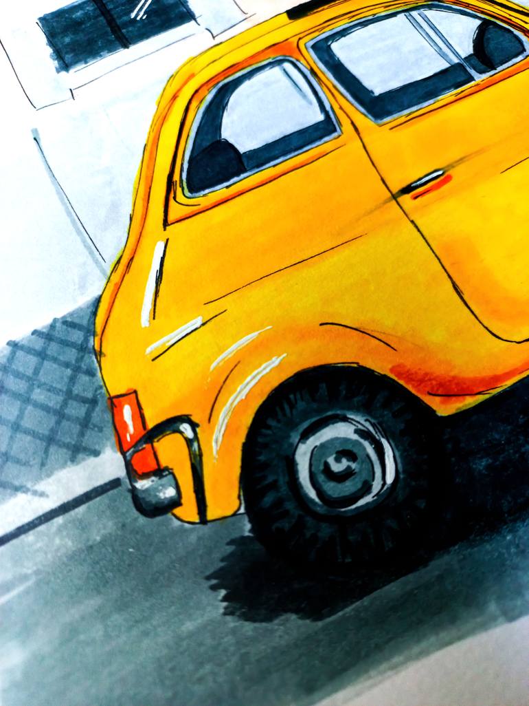 Original Illustration Transportation Drawing by Zefi Link