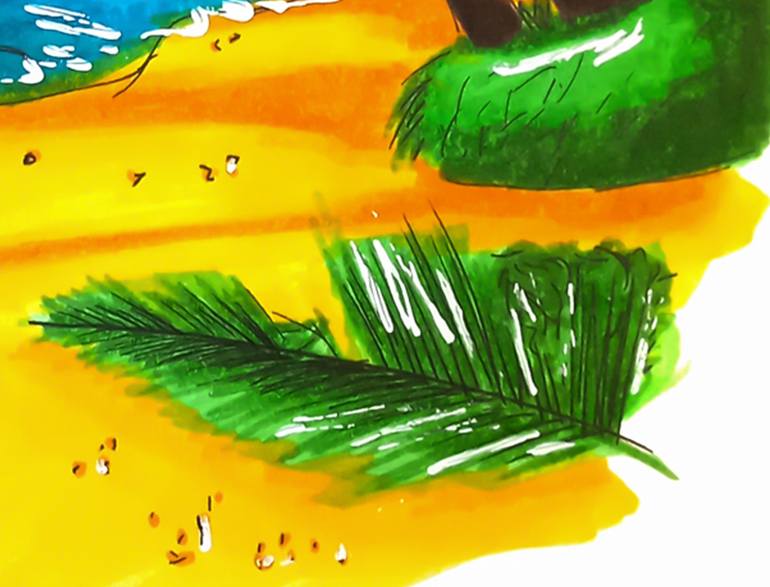 Original Expressionism Fantasy Drawing by Zefi Link