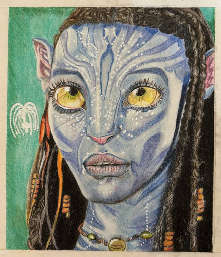 Avatar Neytiri drawing.. framed online