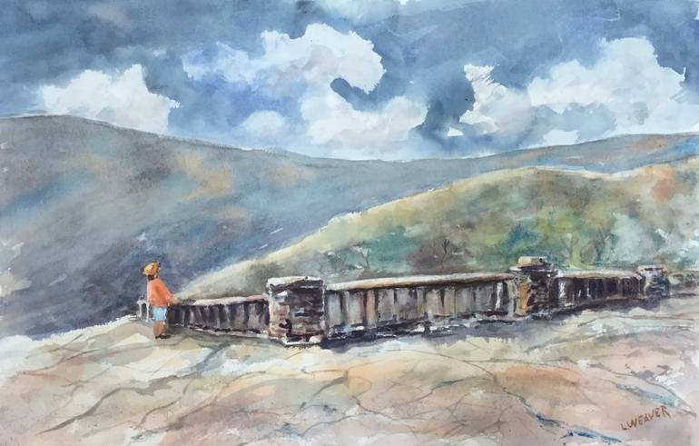 Original Conceptual Landscape Painting by Len Weaver