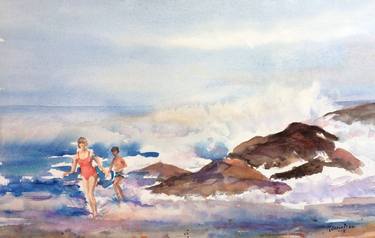 Original Conceptual Beach Paintings by Len Weaver