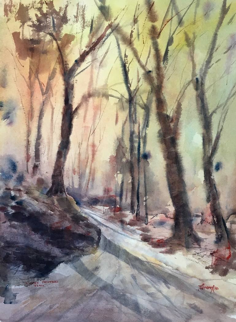Original Conceptual Landscape Painting by Len Weaver