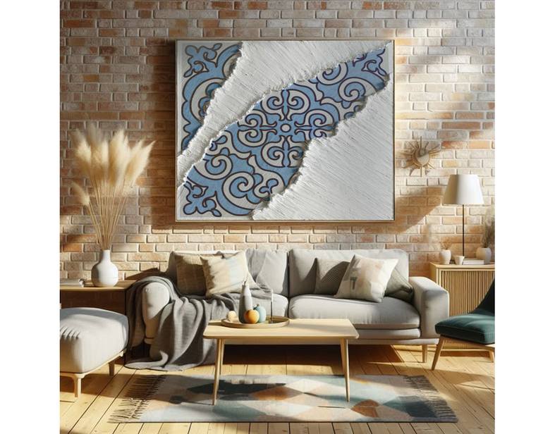 Original Art Deco Abstract Painting by Oleg Ivanov