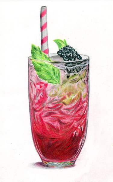Print of Food & Drink Drawings by Larisa Berzina