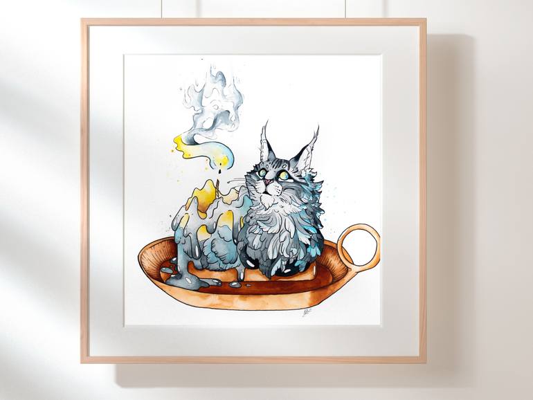 Original Other Cats Painting by Areanias Mathis