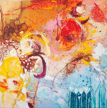 Original Abstract Expressionism Abstract Paintings by Elisabeth Augendre Moreau