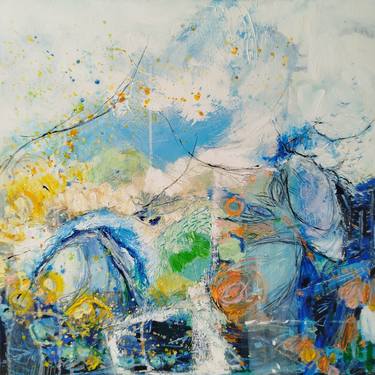 Original Abstract Expressionism Abstract Paintings by Elisabeth Augendre Moreau