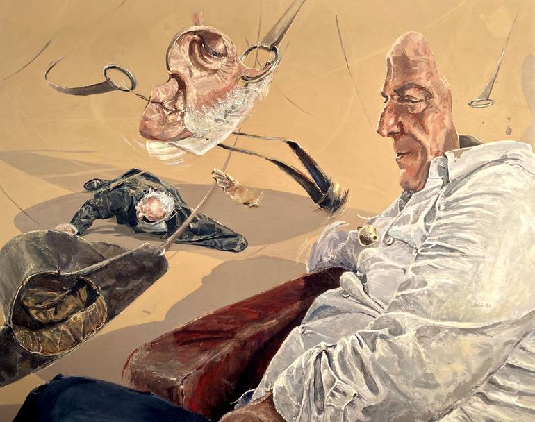 Print of Surrealism People Paintings by Vlad Bibik