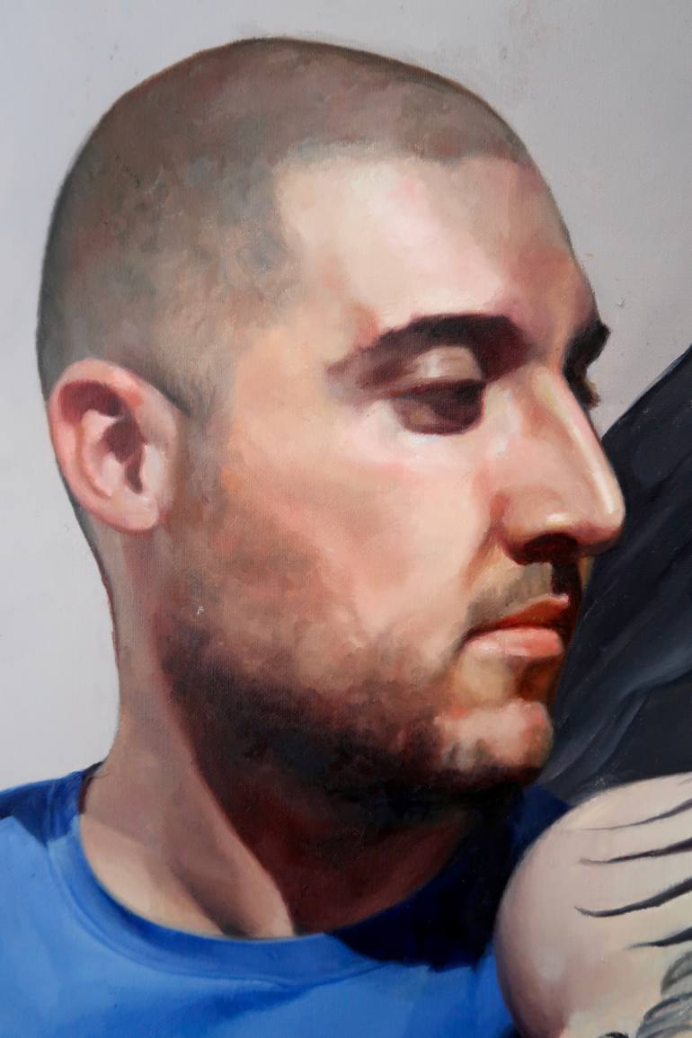 Original Figurative People Painting by Marta Salerno