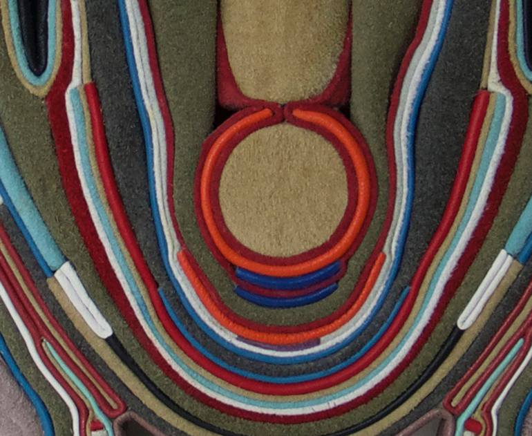 Original Abstract Erotic Mixed Media by Thera Hillenaar