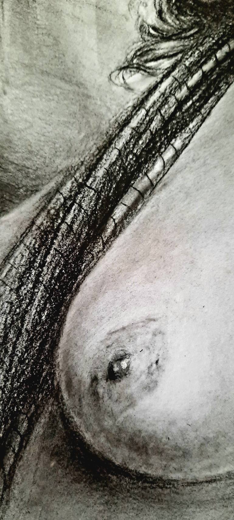 Original Realism Women Drawing by Pauline Brom