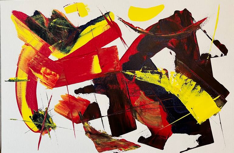 ABSTRACTION1 THE LIGHTS OF DUBAI Painting by Tatiana Avanesian Saatchi Art