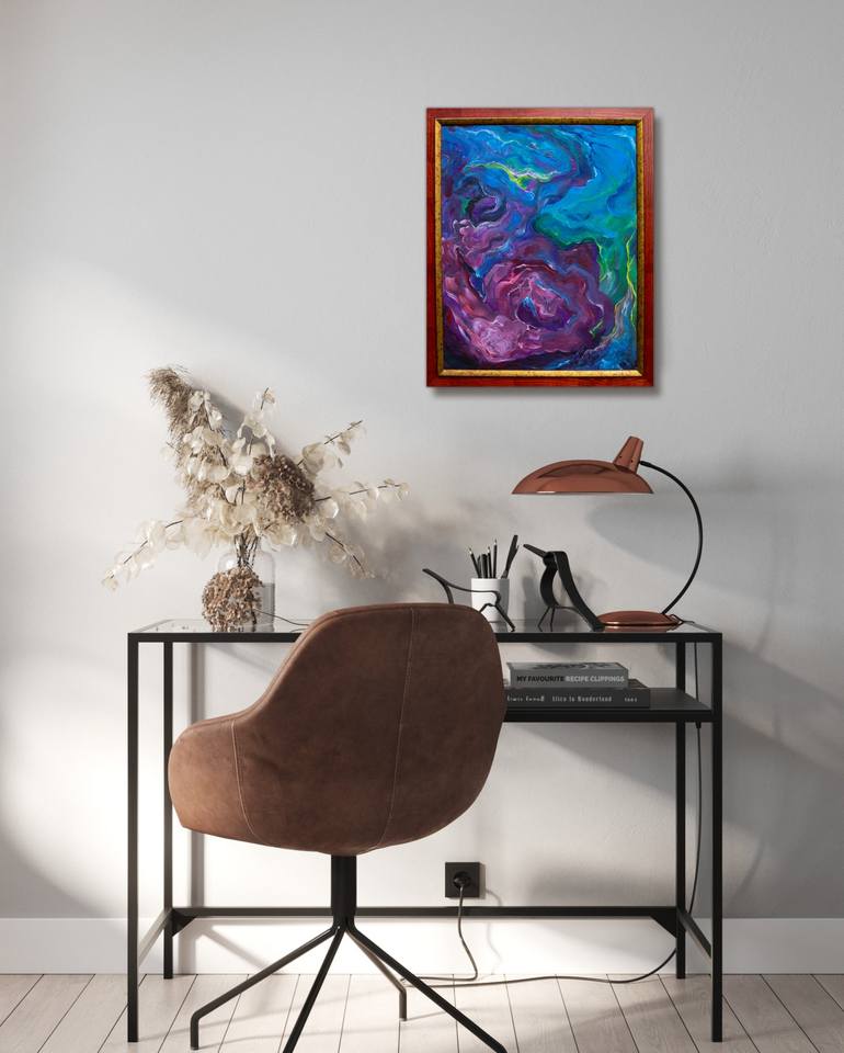 Original Abstract Expressionism Abstract Painting by Danira Ilyas