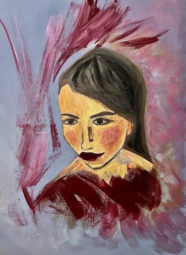 Original Abstract Portrait Paintings by Lana Evanova