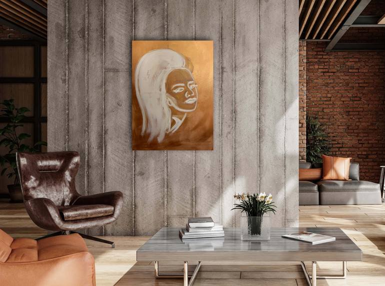Original Pop Art People Painting by Lana Evanova