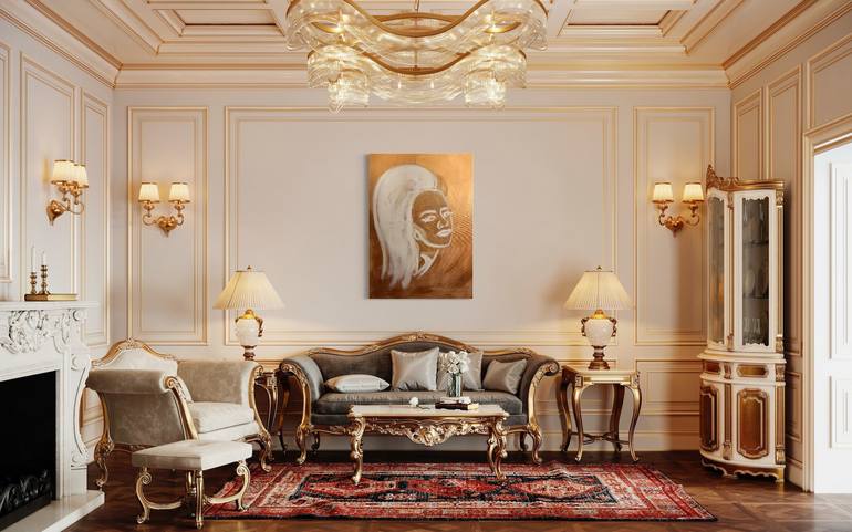 Original Pop Art People Painting by Lana Evanova