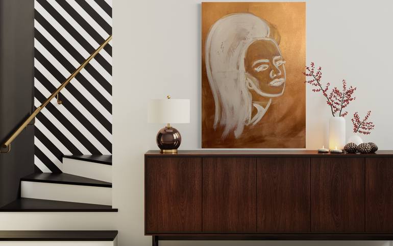 Original Pop Art People Painting by Lana Evanova