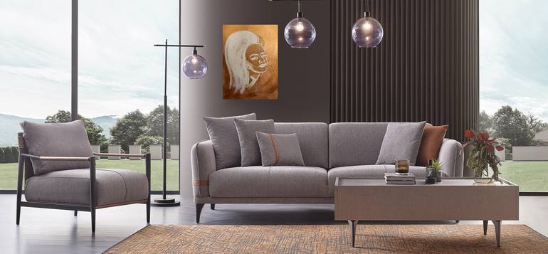 Original Pop Art People Painting by Lana Evanova