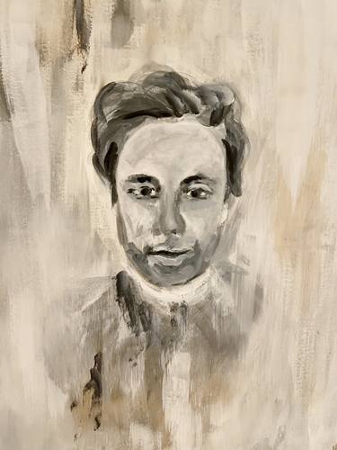 Original Abstract Portrait Painting by Lana Evanova
