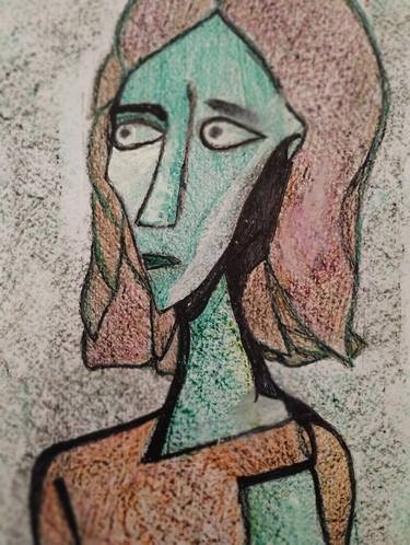 Print of Cubism Women Drawings by J MA