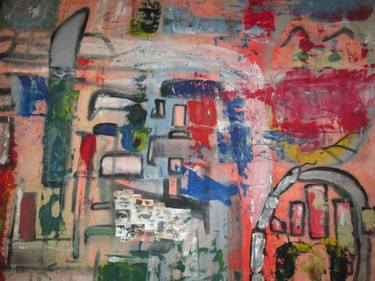 Original Abstract Expressionism Abstract Collage by J MA